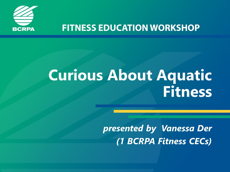 Curious about Aquatic Fitness?
