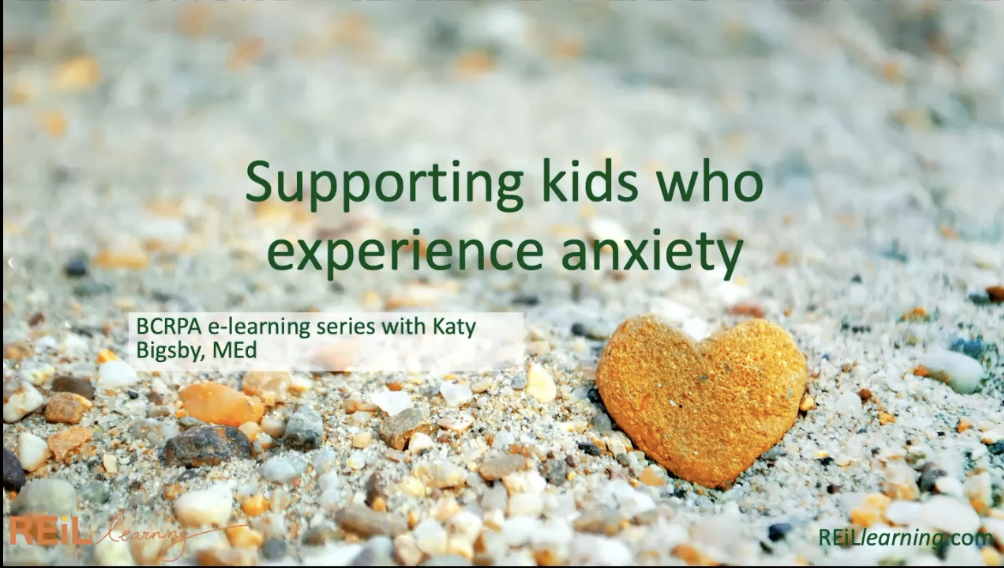 Supporing kids who experience anxiety